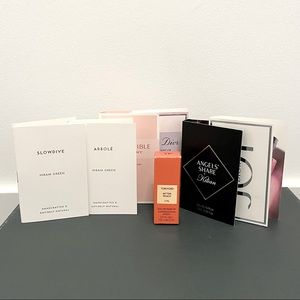 Luxury and Niche Fruity floral sample set, Tom Ford bitter peach, Kilian, Dior